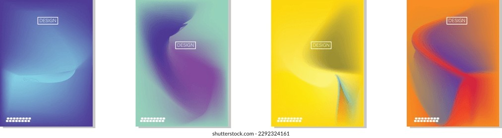 colección de fondos abstractos con hermosos colores de gradación, fondo colorido para el fondo del cartel del volante de afiches.banner vertical.cool fondo de ilustración vectorial.