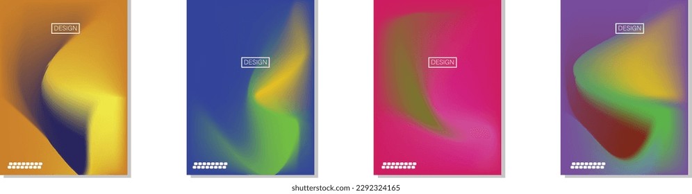 collection of abstract backgrounds with beautiful gradation colors, colorful backgrounds for poster flyer banner backdrop.vertical banner.cool fluid background vector illustration.
