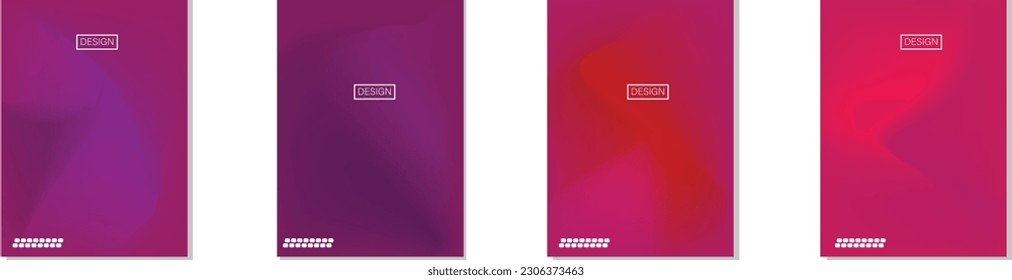 colección de fondos abstractos con hermosos colores de gradación, fondo colorido para el fondo del cartel del volante de afiches.banner vertical.cool fondo de ilustración vectorial.