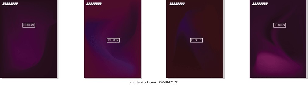 collection of abstract backgrounds with beautiful gradation colors, colorful backgrounds for poster flyer banner backdrop.vertical banner.cool fluid background vector illustration.