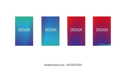 collection of abstract backgrounds with beautiful gradation colors, colorful backgrounds for poster banner background brochure vertical banner cool fluid background vector illustration