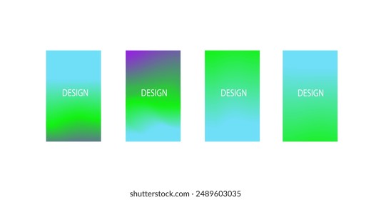 collection of abstract backgrounds with beautiful gradation colors, colorful backgrounds for poster banner background brochure vertical banner cool fluid background vector illustration