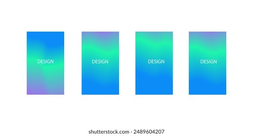 collection of abstract backgrounds with beautiful gradation colors, colorful backgrounds for poster banner background brochure vertical banner cool fluid background vector illustration