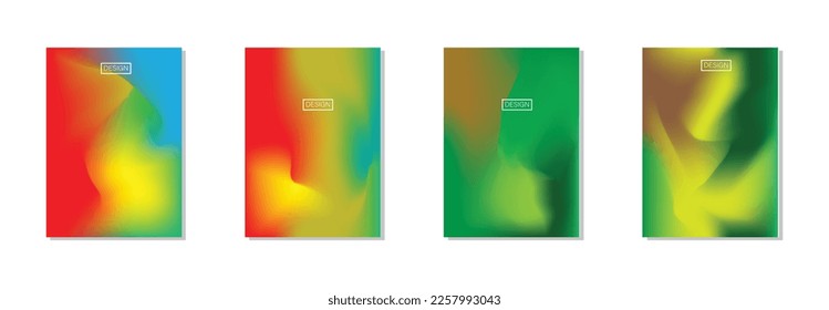 collection of abstract backgrounds with beautiful gradient colors, unique, colorful backgrounds for poster flyer banner backdrop.vertical banner.cool fluid background vector illustration.