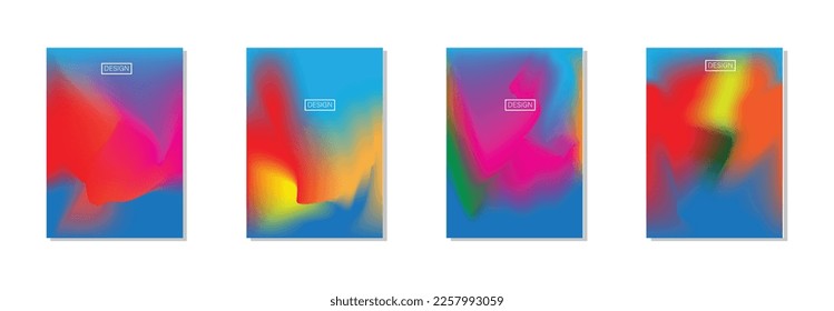 collection of abstract backgrounds with beautiful gradient colors, unique, colorful backgrounds for poster flyer banner backdrop.vertical banner.cool fluid background vector illustration.