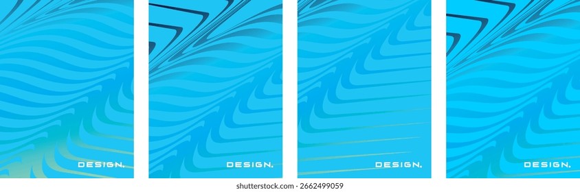 Sammlung von abstrakten Hintergründen mit schönen Farbverlauf-Farben, bunte Hintergründe für Plakate, Flyer, Banner, Kulissen, vertikale Banner, cool fließende Hintergrund Vektorgrafik.