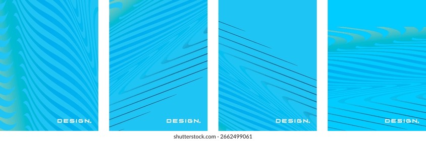 Sammlung von abstrakten Hintergründen mit schönen Farbverlauf-Farben, bunte Hintergründe für Plakate, Flyer, Banner, Kulissen, vertikale Banner, cool fließende Hintergrund Vektorgrafik.