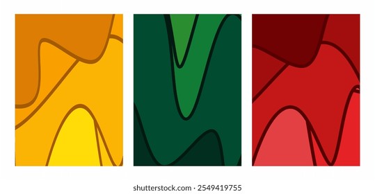 Collection of abstract backgrounds and paper cut shapes, vector illustration. Paper cut template background vector design for sales promotion advertising poster banner
