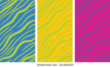 collection of abstract backgrounds with yellow, blue and pink colors