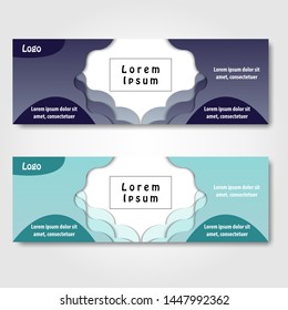 Collection of abstract banners. Vector abstract banner design web template.  Suitable for banner sale, presentation, social media stories, story, promotion, flyer, poster and brochure.