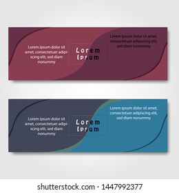 Collection of abstract banners. Vector abstract banner design web template.  Suitable for banner sale, presentation, social media stories, story, promotion, flyer, poster and brochure.