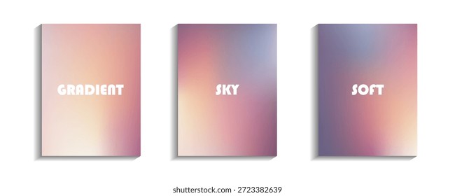 Plano de fundo borrado abstrato da coleção. Malha de gradiente. Mistura de cores tranquilas. Efeito suave brilho rosa cinza blend. Modelo de design moderno para capas de anúncios, banners de anúncios, cartazes, brochuras, folhetos. EPS vetorial