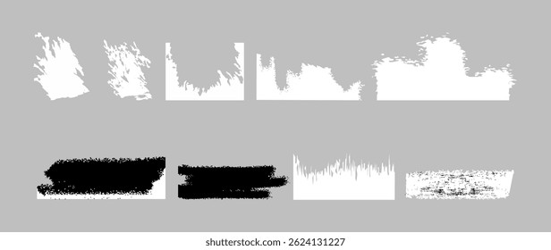 Collection of Abstract Brush Stroke Textures