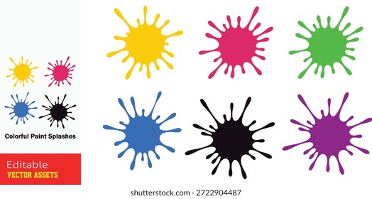 Collection of Abstract Colorful Paint Splashes and Splatters in Various Vibrant Hues Isolated on Transparent Background for Creative Art Projects
This professional collection features a dynamic assortment of abstract paint splashes and splatters, meticulously designed in a variety of vibrant hues including bright yellow, energetic orange, deep blue, and vivid magenta. Each element captures the organic and spontaneous feel of liquid motion, showcasing a mix of large droplets, fine sprays, and flowing ink-like textures. Isolated on a transparent background, these high-quality editable vector assets are perfect for adding a burst of color and energy to modern branding, poster designs, social media graphics, and artistic backgrounds. The versatile nature of these splatters allows designers to create messy, hand-crafted aesthetics or polished, contemporary art pieces with ease. Whether you're working on a youth-oriented marketing campaign or a creative portfolio, this collection offers an infinite range of stylistic possibilities.
Key Features include
Vibrant Multi-Color Palette Includes a rich spectrum of colors like yellow, cyan, purple, and red to ensure high visual impact.
Organic Liquid Textures Features realistic splatters and spray effects that mimic traditional paint throwing and dripping techniques.
Modern Artistic Aesthetic Perfect for street art, grunge styles, contemporary backgrounds, and creative branding projects.
Professional Vector Quality Fully scalable and editable EPS file, allowing you to change colors, transparency, and sizes without any loss of quality.