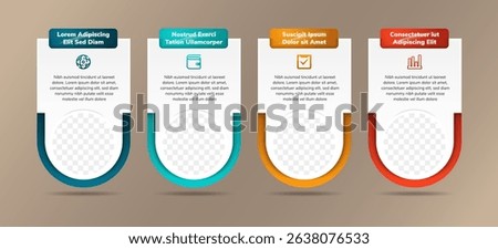 collection of abstract frame photo collage banner. web element. colorful gradient colors element. rectangle shape design isolated on white background layout. infographic design template.