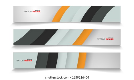 Collection of abstract geometric background banners. Can be used in any design. rectangular background.