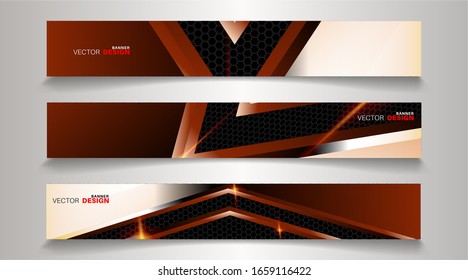 Collection of abstract geometric background banners. Can be used in any design. rectangular background.