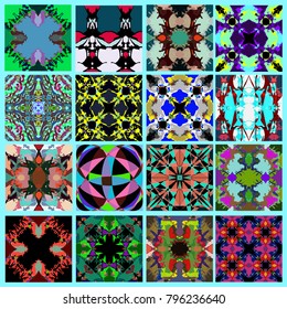 collection of abstract geometrical backgrounds grunge effect vector illustration