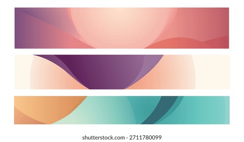 Coleção de planos de fundo de gradiente abstrato ideal para banners, marcas, design da Web e arte digital.