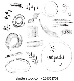collection of abstract grungy design elements