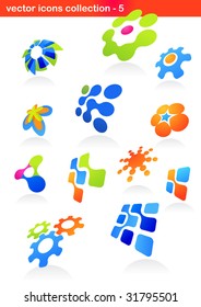 collection of abstract icons - 5