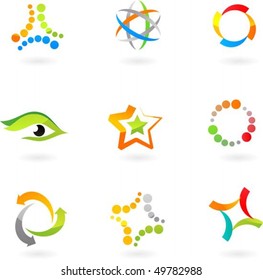 collection of abstract icons - 7.