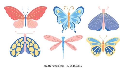 Colección ilustraciones abstractas con