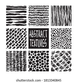collection of abstract ink textures for background