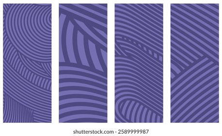 Collection Abstract irregular multi color striped lines textured background design bundle. for clothes, fabric, cover, background, invitations, X banner and others