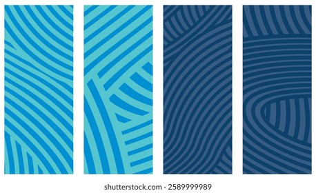 Collection Abstract irregular multi color striped lines textured background design bundle. for clothes, fabric, cover, background, invitations, X banner and others