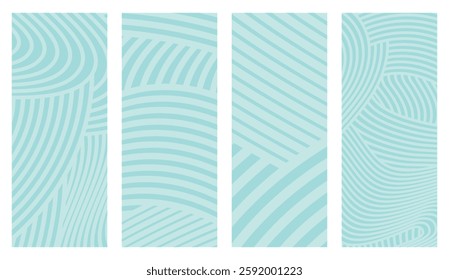 Collection Abstract irregular multi color striped lines textured background design bundle. for clothes, fabric, cover, background, invitations, X banner and others