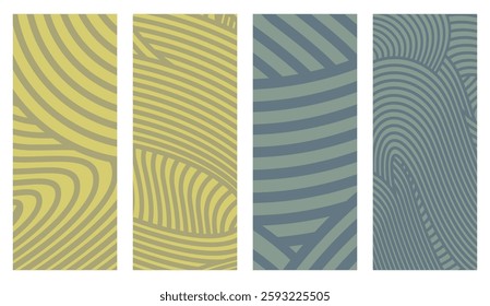Collection Abstract irregular multi color striped lines textured background design bundle. for clothes, fabric, cover, background, invitations, X banner and others