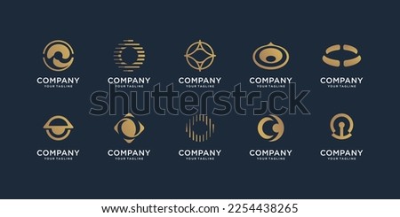 collection abstract letter o logo design. icon set letter o bundle for your business of company.