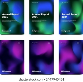 Collection. Abstract liquid background color with Blurred fluid colours. And Gradient mesh texture. Modern design template for cover, ad banners, brochures, flyers, covers, and websites. 
