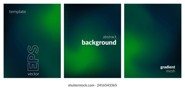 Collection abstract liquid background. Gradient mesh. Effect bright color blend. Blurred fluid colorful mix. Modern design template for web covers, ad banners, posters, brochures, flyers. Vector EPS