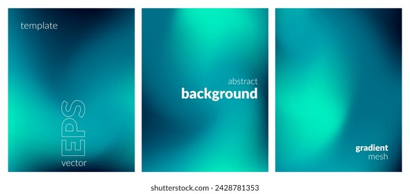 Collection abstract liquid background. Gradient mesh. Effect bright color blend. Blurred fluid colorful mix. Modern design template for web covers, ad banners, posters, brochures, flyers. Vector EPS