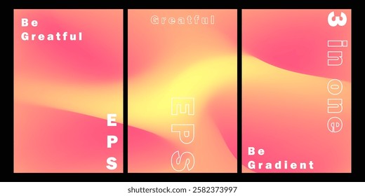 Collection abstract liquid background. Gradient mesh. Effect bright color blend. Blurred fluid colorful mix. Modern design template for web covers, ad banners, posters, brochures, flyers. Vector EPS