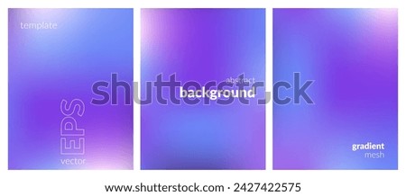 Collection abstract liquid background. Gradient mesh. Effect bright color blend. Blurred fluid colorful mix. Modern design template for web covers, ad banners, posters, brochures, flyers. Vector EPS Stock photo © 