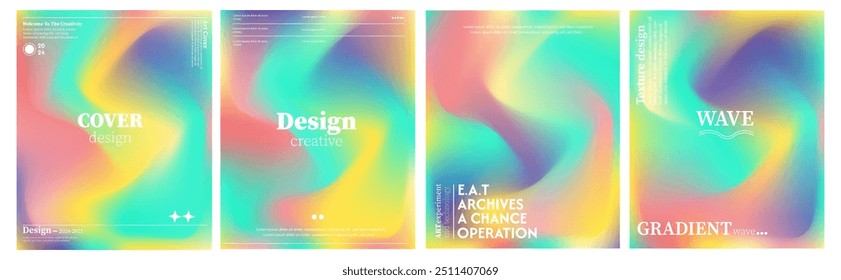 Colección de fondos abstractos de ondas líquidas. colores pastel modernos. El efecto de combinar colores oscuros y claros. Plantilla de diseño moderno para la cubierta del Web, Anuncio publicitario, cartel, folleto, volante. 