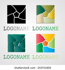 Collection of Abstract log Designs. Vector Illustration. 