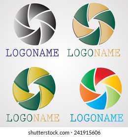 Collection of Abstract log Designs. Vector Illustration. 