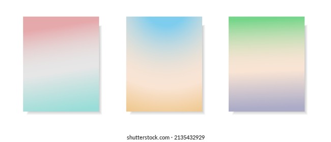 collection of abstract multicolor gradient vector cover backgrounds. for business brochure backgrounds, cards, wallpapers, posters and graphic designs. illustration template