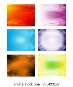 Collection of abstract multicolored backgrounds. Eps 10 vector design