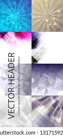 Collection of abstract multicolored backgrounds. vector design