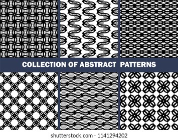 Collection of abstract ornamental patterns