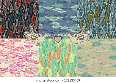 collection of abstract patterns