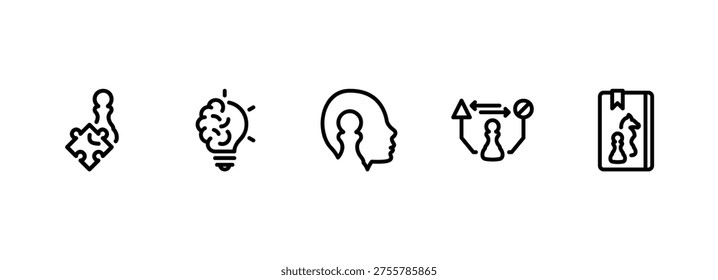 Collection of Abstract Pictograms for Brainstorming and Tactics