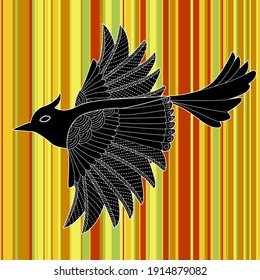 Collection of abstract poster with animal. Modern Scandinavian art print template. ink Animal with floral design and geometric lines in the background.