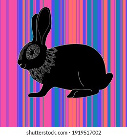 Collection of abstract posters with animals. Set of modern scandinavian art print templates. Animal ink with floral designs and geometric shapes in the background. 