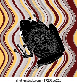 Colección de afiches abstractos con animales. Conjunto de plantillas de arte escandinavo modernas. Tinta animal con diseños florales y formas geométricas en el fondo. 